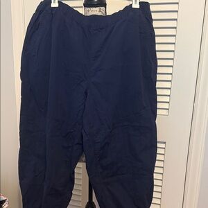 Lane Bryant Navy Elastic Waist Track Pants